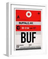 BUF Buffalo Luggage Tag I-NaxArt-Framed Art Print