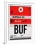 BUF Buffalo Luggage Tag I-NaxArt-Framed Art Print