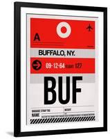 BUF Buffalo Luggage Tag I-NaxArt-Framed Art Print