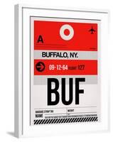 BUF Buffalo Luggage Tag I-NaxArt-Framed Art Print