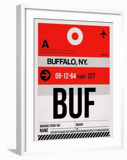 BUF Buffalo Luggage Tag I-NaxArt-Framed Art Print
