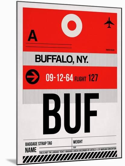 BUF Buffalo Luggage Tag I-NaxArt-Mounted Art Print