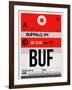 BUF Buffalo Luggage Tag I-NaxArt-Framed Art Print