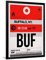 BUF Buffalo Luggage Tag I-NaxArt-Framed Art Print