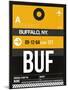 BUF Buffalo Luggage Tag II-NaxArt-Mounted Art Print