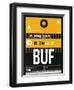 BUF Buffalo Luggage Tag II-NaxArt-Framed Art Print