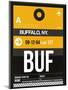 BUF Buffalo Luggage Tag II-NaxArt-Mounted Art Print