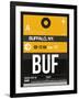 BUF Buffalo Luggage Tag II-NaxArt-Framed Art Print