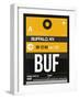 BUF Buffalo Luggage Tag II-NaxArt-Framed Art Print