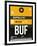 BUF Buffalo Luggage Tag II-NaxArt-Framed Art Print