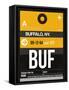 BUF Buffalo Luggage Tag II-NaxArt-Framed Stretched Canvas