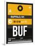 BUF Buffalo Luggage Tag II-NaxArt-Framed Art Print