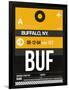 BUF Buffalo Luggage Tag II-NaxArt-Framed Art Print