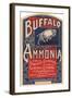 Buffalo Ammonia Label-null-Framed Giclee Print