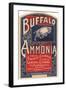 Buffalo Ammonia Label-null-Framed Giclee Print