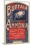 Buffalo Ammonia Label-null-Mounted Giclee Print