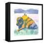 Buffalo And Birds-Kerstin Stock-Framed Stretched Canvas