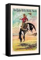 Buffalo Bill: A Bucking Bronco-null-Framed Stretched Canvas