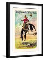 Buffalo Bill: A Bucking Bronco-null-Framed Art Print