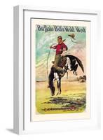 Buffalo Bill: A Bucking Bronco-null-Framed Art Print