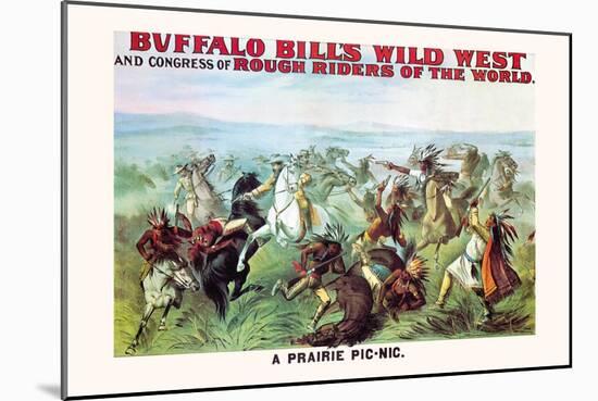 Buffalo Bill: A Prairie Picnic-null-Mounted Art Print
