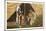 Buffalo Bill and Chief Iron Tail-null-Mounted Art Print
