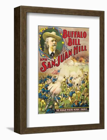 Buffalo Bill And San Juan Hill - 1902-null-Framed Giclee Print