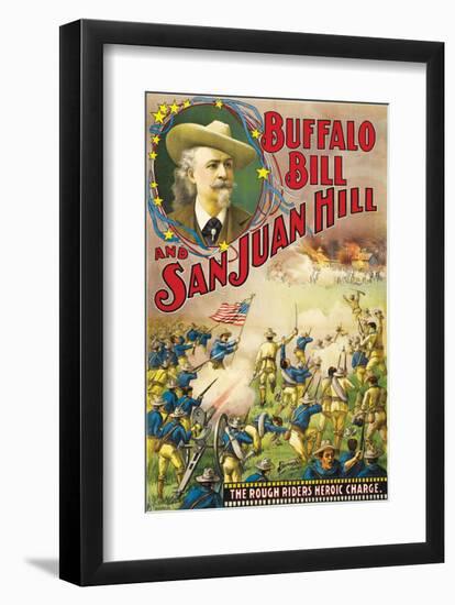 Buffalo Bill And San Juan Hill - 1902-null-Framed Giclee Print