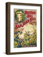 Buffalo Bill And San Juan Hill - 1902-null-Framed Giclee Print