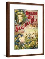 Buffalo Bill and San Juan Hill-null-Framed Art Print