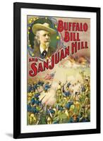 Buffalo Bill and San Juan Hill-null-Framed Art Print