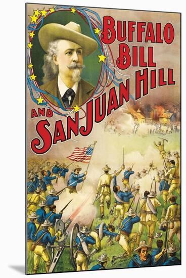 Buffalo Bill and San Juan Hill-null-Mounted Art Print