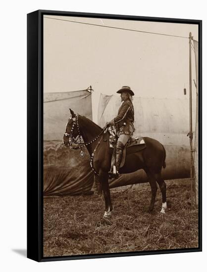 Buffalo Bill And Steed-null-Framed Stretched Canvas