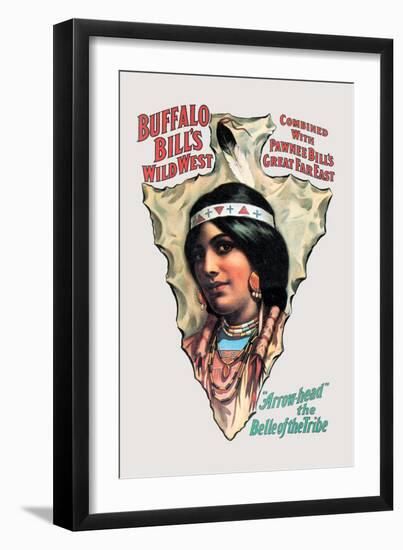 Buffalo Bill: Arrow Head, The Belle of the Tribe-null-Framed Art Print