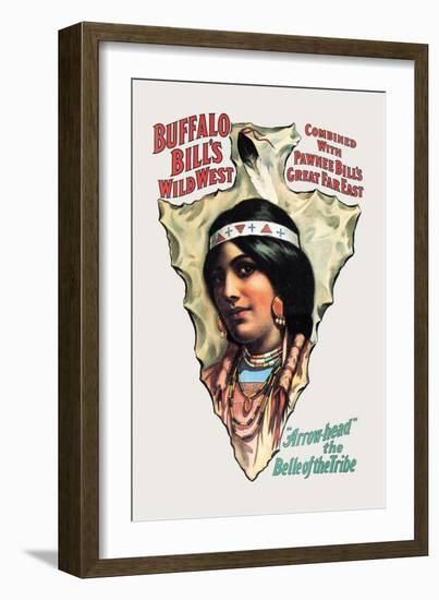 Buffalo Bill: Arrow Head, The Belle of the Tribe-null-Framed Art Print