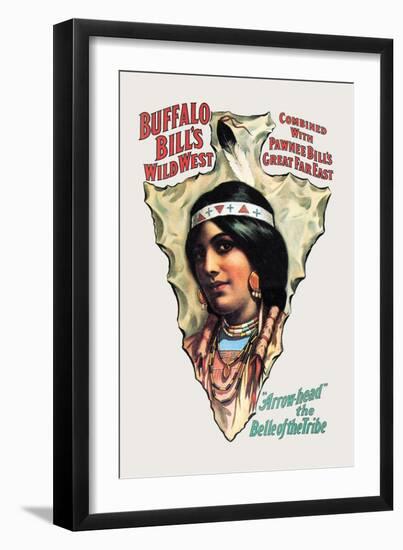 Buffalo Bill: Arrow Head, The Belle of the Tribe-null-Framed Art Print