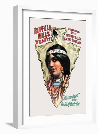 Buffalo Bill: Arrow Head, The Belle of the Tribe-null-Framed Art Print