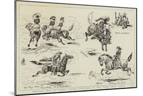 Buffalo Bill at Earl's Court, Sketches in the Wild West Arena-Alfred Chantrey Corbould-Mounted Giclee Print