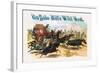 Buffalo Bill: Attack on Stagecoach-null-Framed Art Print