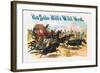 Buffalo Bill: Attack on Stagecoach-null-Framed Art Print