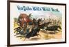 Buffalo Bill: Attack on Stagecoach-null-Framed Art Print