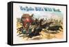 Buffalo Bill: Attack on Stagecoach-null-Framed Stretched Canvas