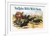 Buffalo Bill: Attack on Stagecoach-null-Framed Art Print