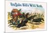 Buffalo Bill: Attack on Stagecoach-null-Mounted Art Print