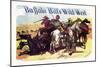 Buffalo Bill: Besieged Cowboys-null-Mounted Art Print