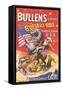 Buffalo Bill Circus Poster-null-Framed Stretched Canvas
