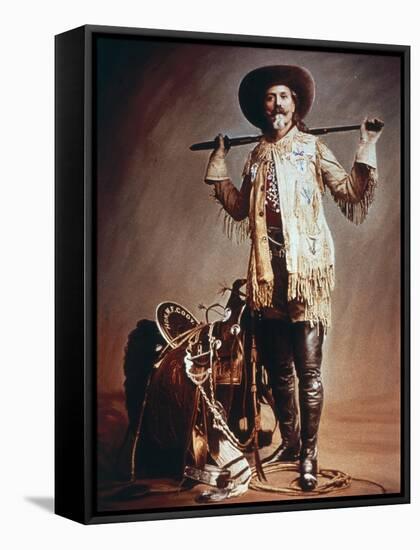 Buffalo Bill Cody (1846-1917) (Photo)-American Photographer-Framed Stretched Canvas