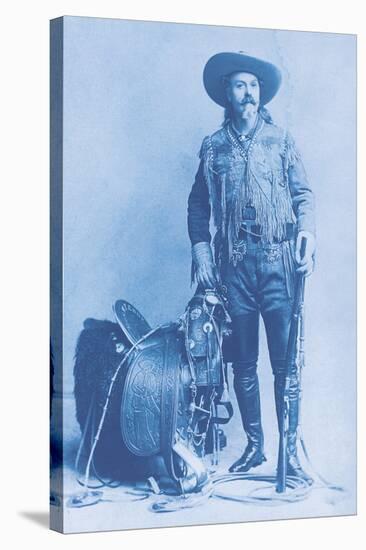 Buffalo Bill Cody - Cyanotype-The Chelsea Collection-Stretched Canvas