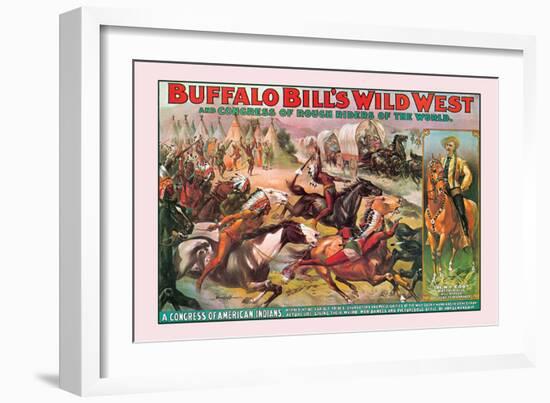 Buffalo Bill: Congress of American Indians-null-Framed Art Print
