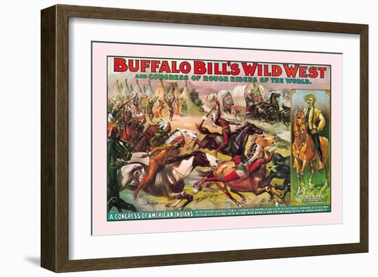 Buffalo Bill: Congress of American Indians-null-Framed Art Print